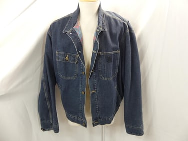 Vintage Carhartt Men's Jean Jacket with Wool Lining