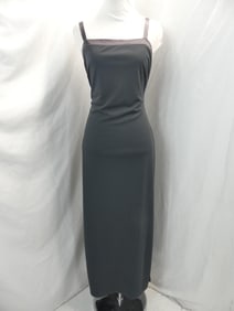 Vintage 1980/90's City Triangles Gray Evening Dress