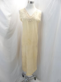 Vintage 1920's Peach Silk Nightgown & Bloomers