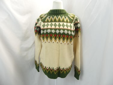 Vintage 1970's Wool Knit Pullover Sweater