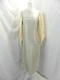 Vintage 1960's Silver Shift with Beading