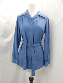 Vintage 1970's John Meyer Blue Smock Style Top