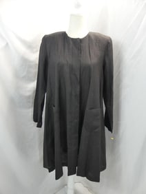 Vintage 1980's St August II Black Linen Duster