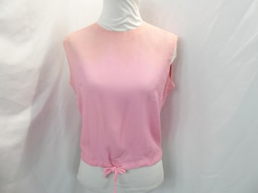 Vintage 1960's Pink Sleeveless Blouse