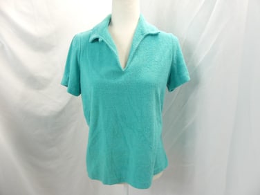 Vintage 1970's Vera Green Terry Cloth Tunic
