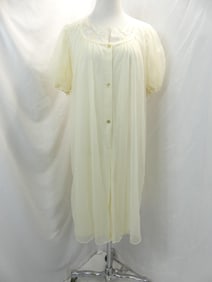Vintage 1950's Gotham Lingerie Yellow Nylon Robe