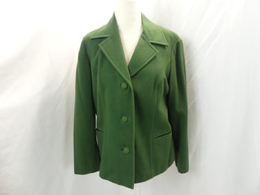 Vintage 1960's Green Cashmere Jacket