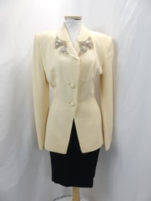 Vintage 1980's Badgley Mischka Jacket with Skirt