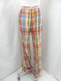 Vintage 1970's John Meyer Plaid Cotton Pants