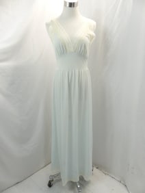 Vintage 1950's Seamprufe Blue Nylon & Lace Negligee