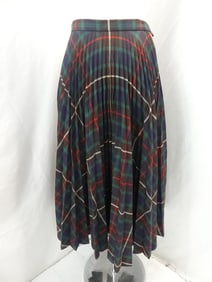 Vintage 1950's Maxwelle Plaid Accordian Pleat Skirt