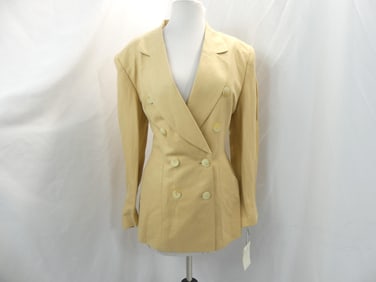 Vintage 1990's Dana Buchman Cream Suit Jacket