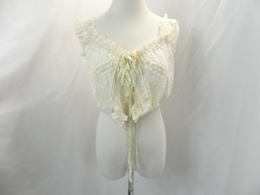 Victorian Cotton & Lace Corset Cover