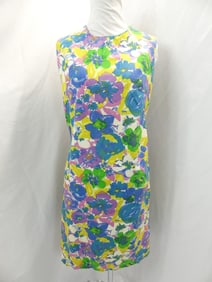 Vintage 1960's Floral Cotton Shift