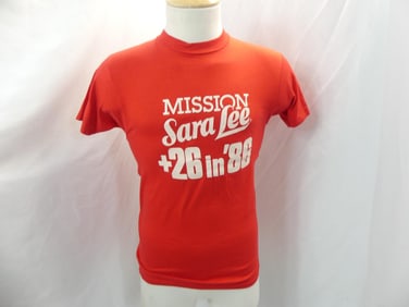 Vintage 1980's Hanes Red Sara Lee T Shirt