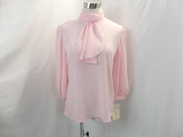 Vintage 1970/80's Notations Pink Blouse, Old Stock