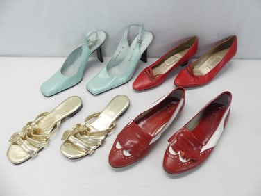Lot of 4 Pair Vintage Shoes, Glacee, Rebeca Sanver, Bandolino & Other
