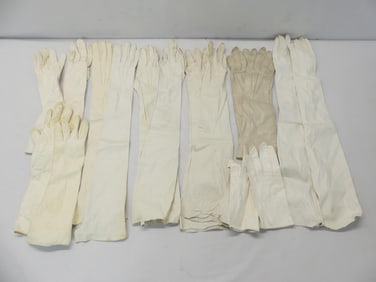 Lot of 8 Pair Vintage Kidskin & Leather Gloves