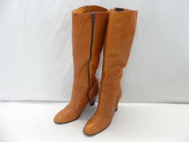 Vintage Fred Braun Spain, Knee High Leather Boots