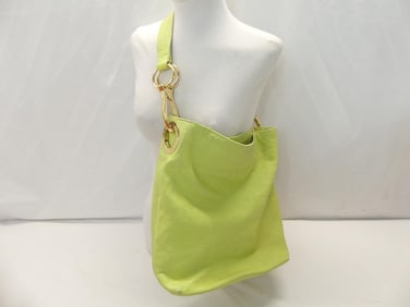 Vintage Jean Pierre Klife Green Leather Shoulder/Arm Purse
