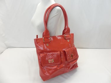 Vintage Elliott Lucca Coral Leather Shoulder/Arm Bag with Front Pockets