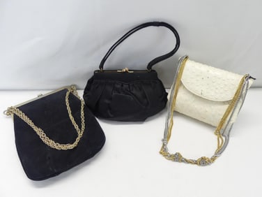 Lot of 3 Vintage Purses, 1940's & Newer