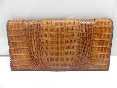 Vintage Alligator Clutch Purse