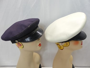 Lot of 2 Men's Uniform Hats, 5 Star & Uniform Hat Co.