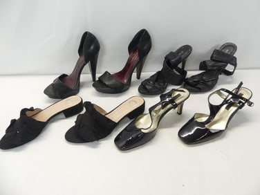 Lot of 4 Pair Vintage Designer Shoes, Jessica Simpson, BCBG, Bandolino & other