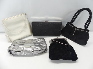 Lot of 5 Various Vintage Evening Bags