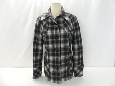 Vintage Kirro Black & White Plaid Jacket