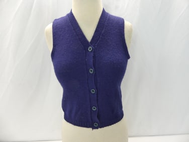 Vintage 1960's Pandora Navy Blue Childs Vest