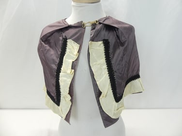 Vintage Childs Purple & White Shawl