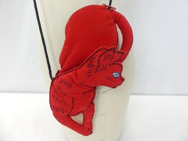Vintage Andy Warhol Cat Bag/ Purse