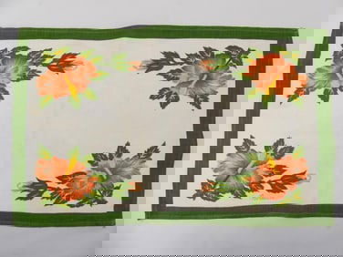 Lot of 4 Vintage Printed Bermuda Placemats