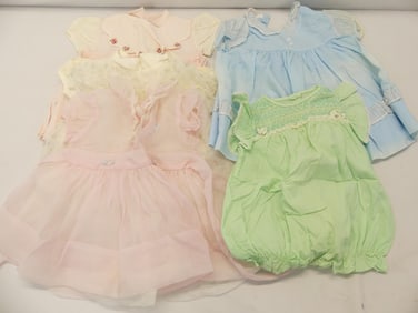 Lot of 6 Vintage 1950's Little Girls Dresses