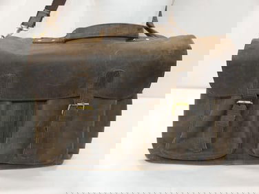 Vintage Komal Buffalo Leather Computer/Student Bag