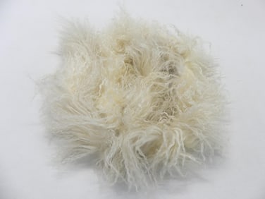 Vintage White Tibetan Lamb Scarf/Boa
