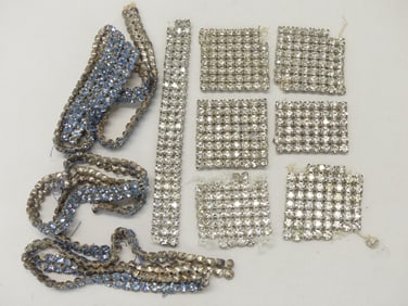 Lot of Vintage Rhinestone Dress Pieces