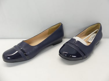 Brand New Peerage Navy Blue Flats in Original Box
