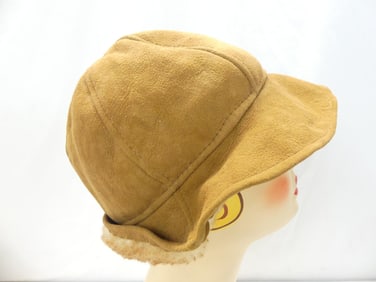 Vintage 1970's Mr. Bick Suede & Shearling Hat
