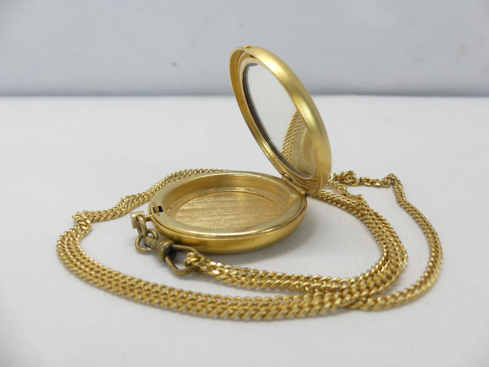 Vintage Estee Lauder Pocket Watch Necklace Compact Necklace (1 of 5)
