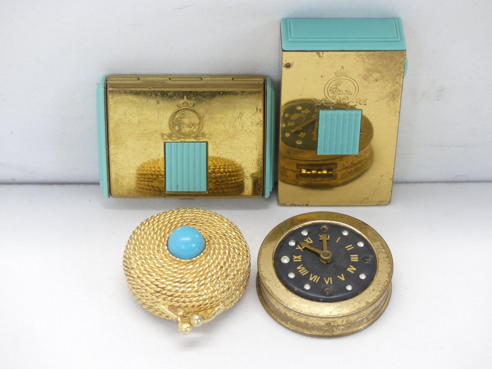 Lot of 4 Various Compacts & Other Cases: see photo's