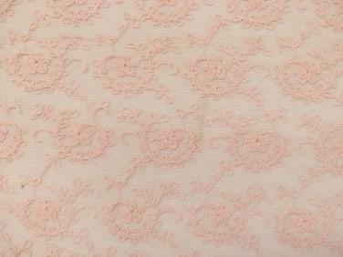 Vintage Early 1900's Pink Lace Yardage, 8 yards