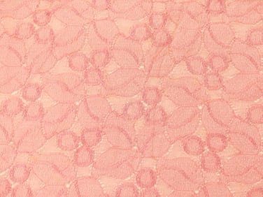 Vintage 1920/30's Pink Lace Fabric, 32 x 132