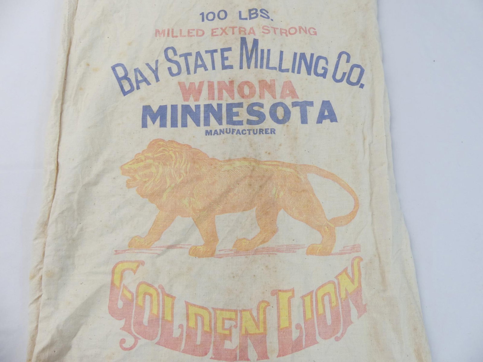 Vintage Lot of 3 Feed Flower Sacks with Advertising (1 of 8)