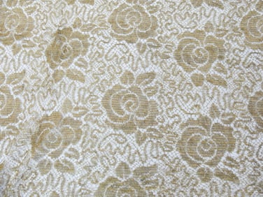Vintage 1920/30's Gold Metallic Lace, 33 x 1 3/4 Yards