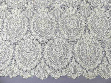Antique Wide Floral Lace Trim, 22 x 2 yards