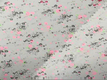 Vintage 1940/50's Pink Floral Cotton Fabric, 38 x 7 1/2 Yards