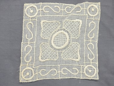 Lot of Hundreds 4x4 Embroidered Square Trim Pieces